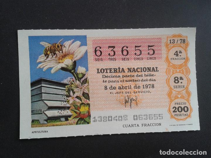 Loter&iacute;a Nacional: DECIMO DE LOTERIA NACIONAL.08/04/1978