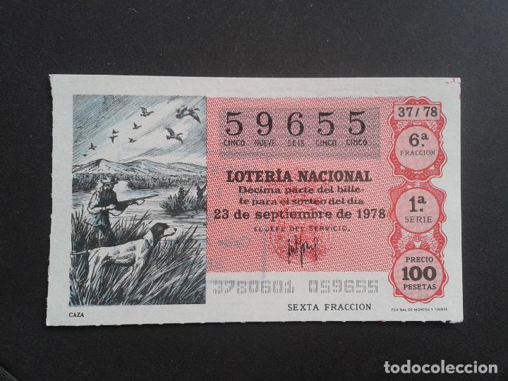 Loter&iacute;a Nacional: DECIMO DE LOTERIA NACIONAL.23/09/1978