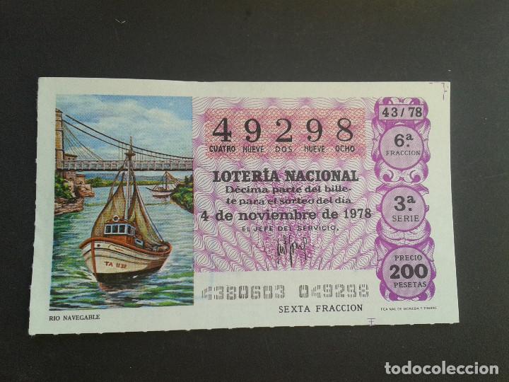 Loter&iacute;a Nacional: DECIMO DE LOTERIA NACIONAL.04/11/1978