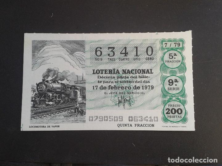 Loter&iacute;a Nacional: DECIMO DE LOTERIA NACIONAL.17/02/1979