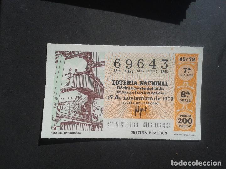 Loter&iacute;a Nacional: DECIMO DE LOTERIA NACIONAL.17/11/1979