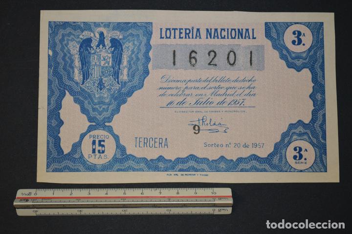 Loterie Nationale: Loter&iacute;a Nacional. Sorteo n&ordm; 20. 16 de julio de 1957. romanjuguetesymas.