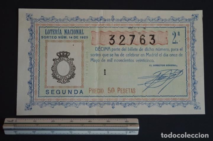Loter&iacute;a nacional: Loter&iacute;a Nacional. Sorteo N&ordm; 14. 11 de mayo de 1925. romanjuguetesymas.