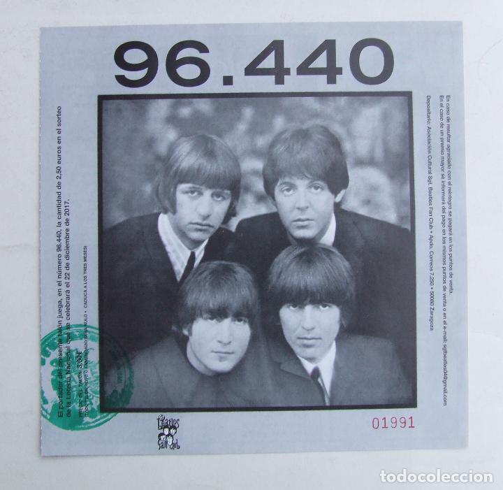 Loter&iacute;a Nacional: PARTICIPACION PAPELETA LOTERIA NAVIDAD SGT. BEATLES FAN CLUB 2017 EP MICHELLE