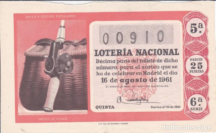 Nationale spanische Lotterie: Loteria Nacional 1961