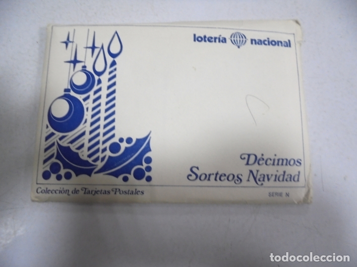 Nationale spanische Lotterie: COLECCION DE 12 POSTALES. DECIMOS SORTEOS NAVIDAD. SERIE N. VER POSTALES