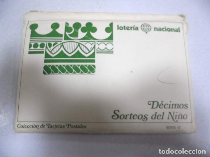 National Spanish Lottery: COLECCION DE 12 POSTALES. LOTERIA NACIONAL. DECIMOS SORTEOS DEL NI&Ntilde;O. SERIE O. VER POSTALES