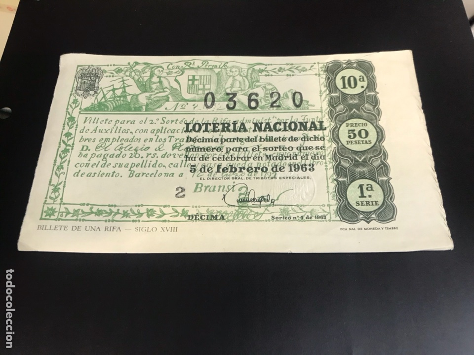 Loterie Nationale: Loteria A&ntilde;o 1963 sorteo 4