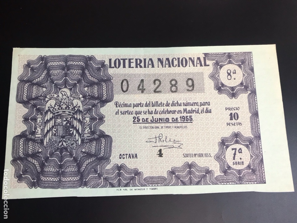 Loterie Nationale: Loteria a&ntilde;o 1955 sorteo 18