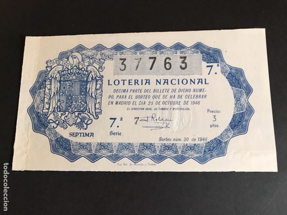 Loterie Nationale: Loteria A&ntilde;o 1946 sorteo 30