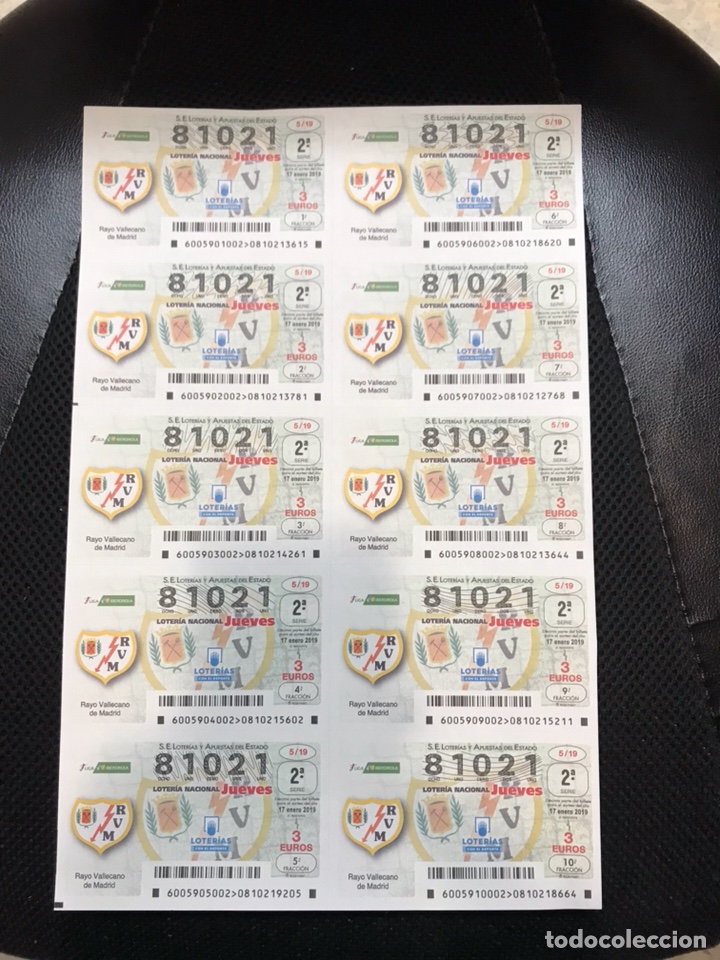 National Spanish Lottery: Loteria A&ntilde;o 2019 sorteo 5 billete completo