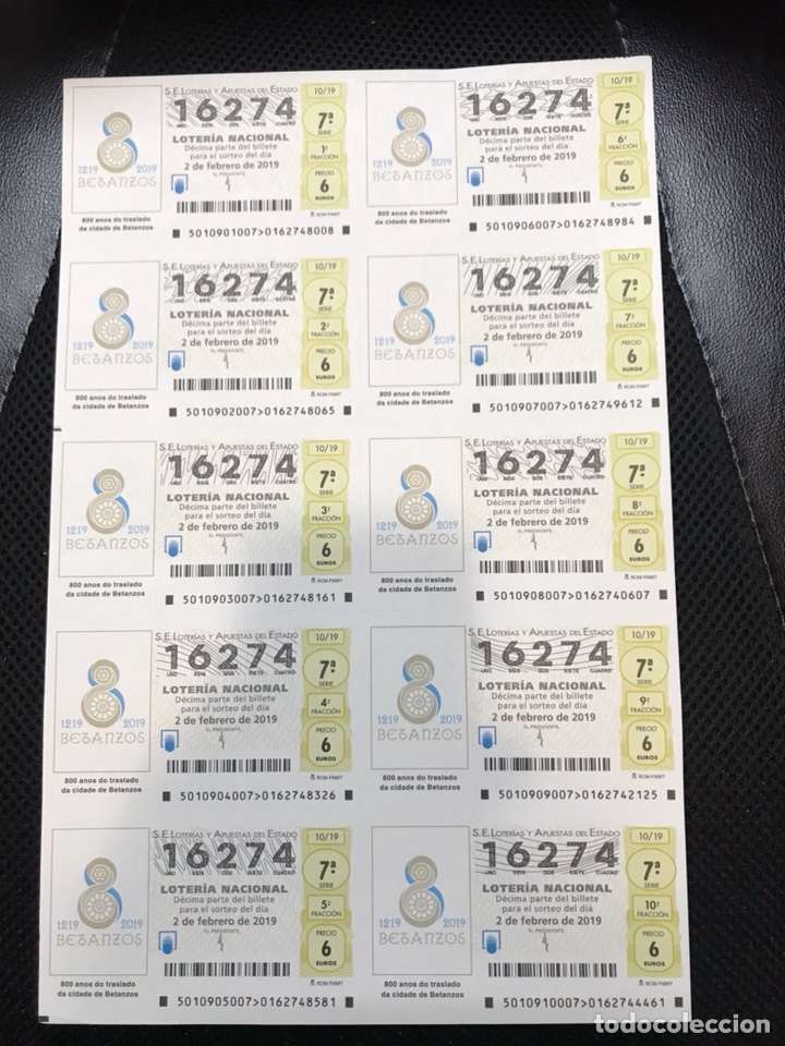 National Spanish Lottery: Loteria A&ntilde;o 2019 sorteo 10