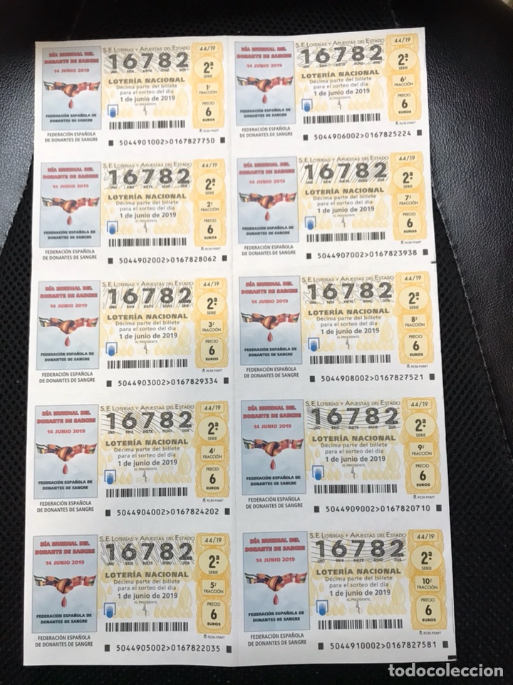 National Spanish Lottery: Loteria A&ntilde;o 2019 sorteo 44 billete completo