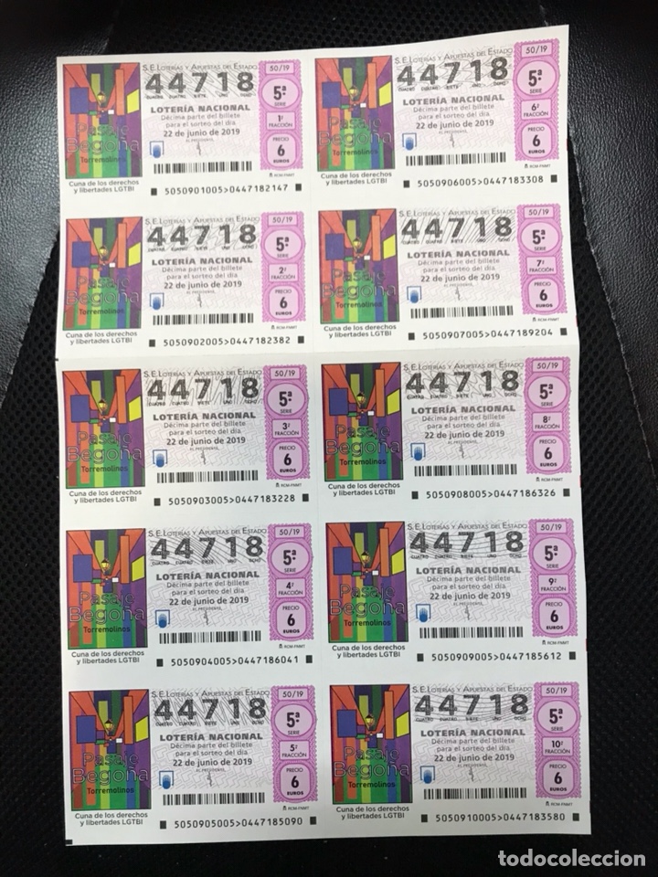 National Spanish Lottery: Loteria A&ntilde;o 2019 sorteo 50 billete completo