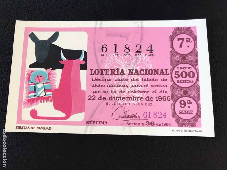National Spanish Lottery: Loteria A&ntilde;o 1966 sorteo 36