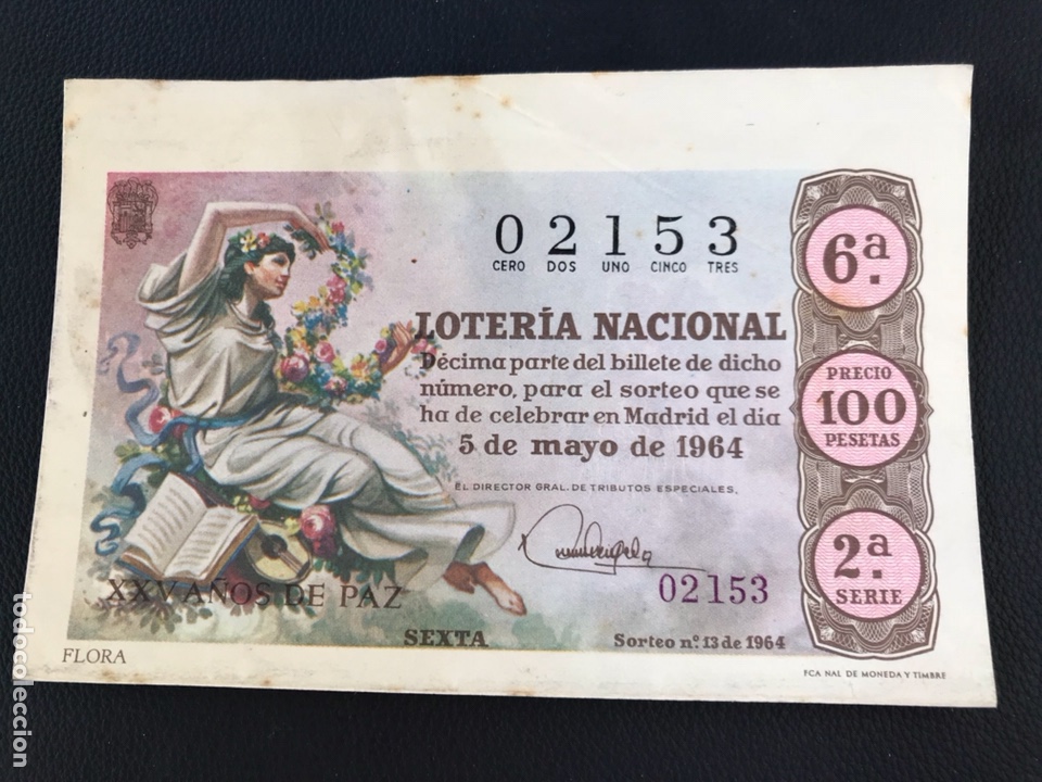 Lotteria Nationale Spagnola: Loteria A&ntilde;o 1964 sorteo 13