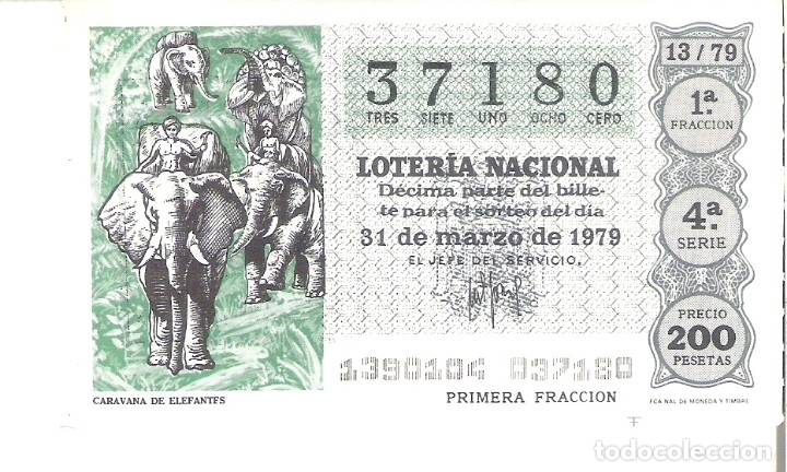 Nationale spanische Lotterie: 1 DECIMO LOTERIA DEL SABADO - 1 NOVIEMBRE 1980 - 43/80 - PERIODICOS - FERMIN CABALLERO Y MORGAY