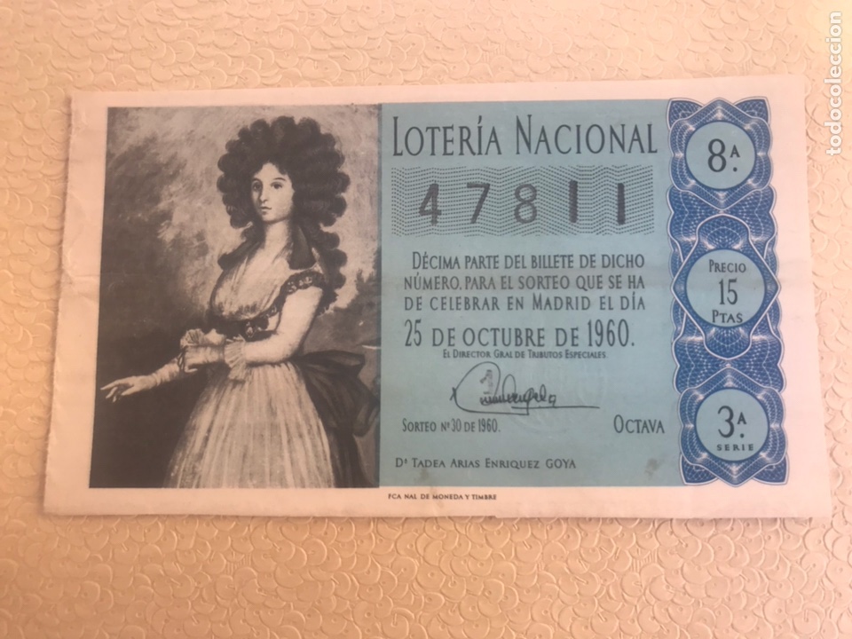 Loterie Nationale: Loteria A&ntilde;o 1960 sorteo 30