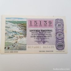 Lotteria Nationale Spagnola: LOTERÍA NACIONAL, SORTEO 2/77, 15 ENERO 1977, GRANADA, SIERRA NEVADA