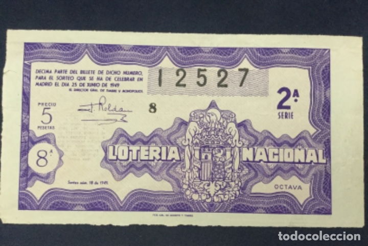 Loter&iacute;a Nacional: LOTERIA NACIONAL 1949 SORTEO 18