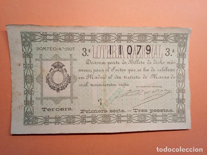 Nationale spanische Lotterie: Loteria Nacional 30 Marzo 1907 Sorteo 8 N&uacute;m 11079