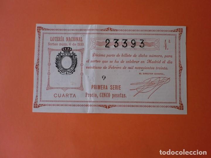 Nationale spanische Lotterie: Loteria Nacional 21 Febrero 1930 Sorteo 6 N&uacute;m 23393