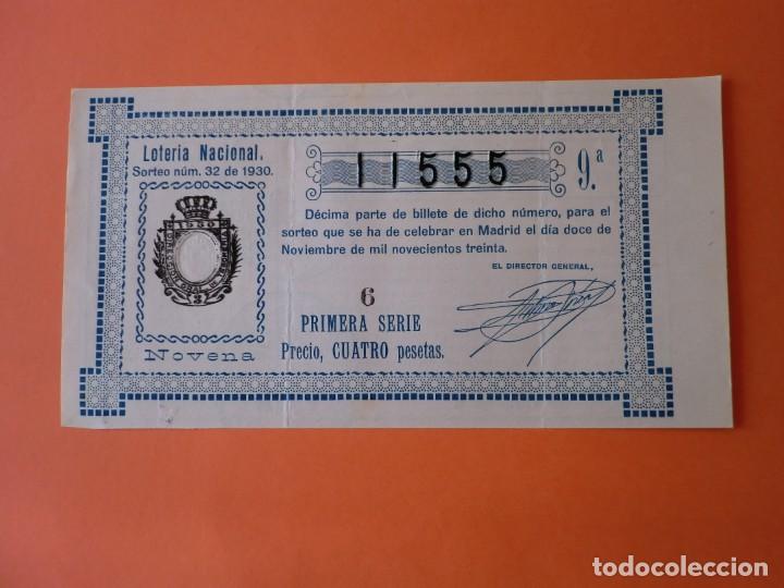 Nationale spanische Lotterie: Loteria Nacional 12 Noviembre 1930 Sorteo 32 N&uacute;m 11555