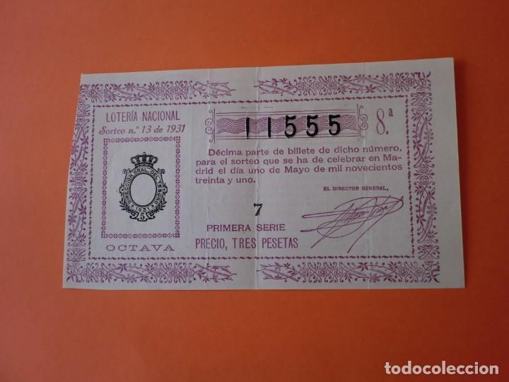 Nationale spanische Lotterie: Loteria Nacional 1 Mayo 1931 Sorteo 13 N&uacute;m 11555