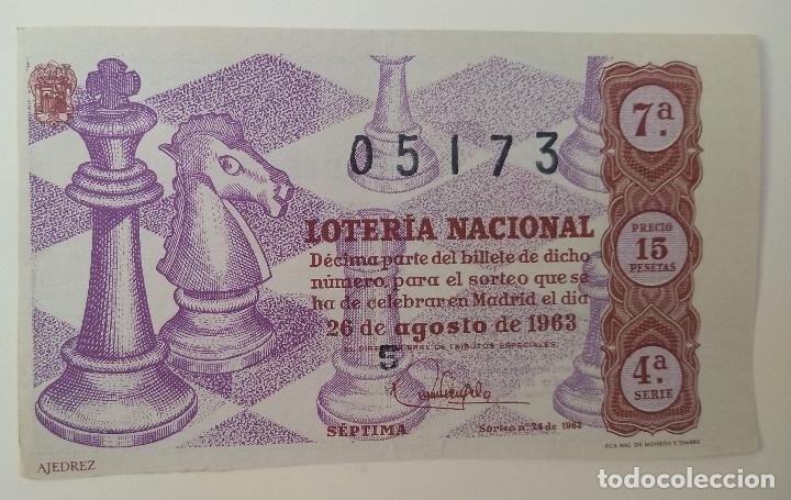 Loter&iacute;a Nacional: Loter&iacute;a Nacional a&ntilde;o 1963, sorteo 24