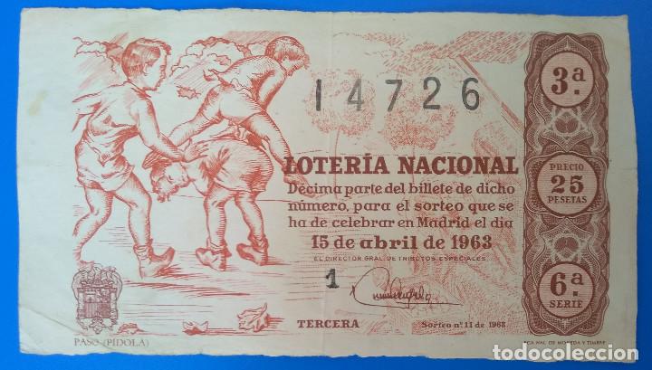 Loter&iacute;a Nacional: Loter&iacute;a Nacional a&ntilde;o 1963, sorteo 11