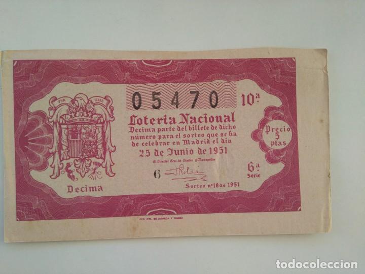 Nationale spanische Lotterie: Loteria Nacional 25 Junio 1951 Sorteo 18 N&uacute;m 05470
