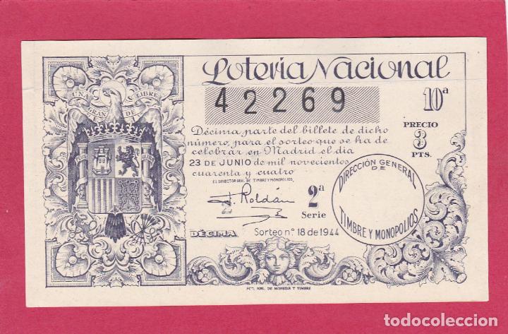 National Spanish Lottery: LOTERIA NACIONAL SORTEO 30 DE 1944