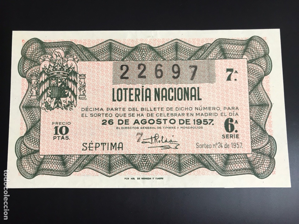 Loterie Nationale: Loteria A&ntilde;o 1957 sorteo 24