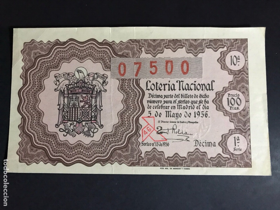Lotteria Nationale Spagnola: Loteria A&ntilde;o 1956 sorteo 13