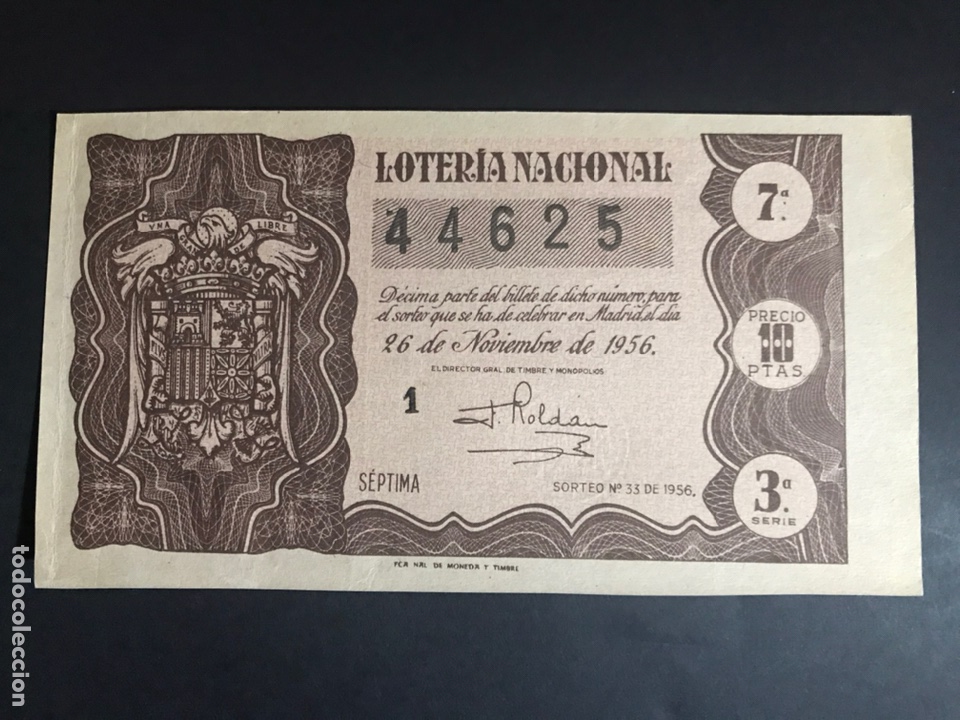 Loterie Nationale: Loteria A&ntilde;o 1956 sorteo 33