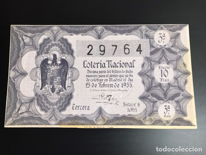 Loterie Nationale: Loteria A&ntilde;o 1955 sorteo 6