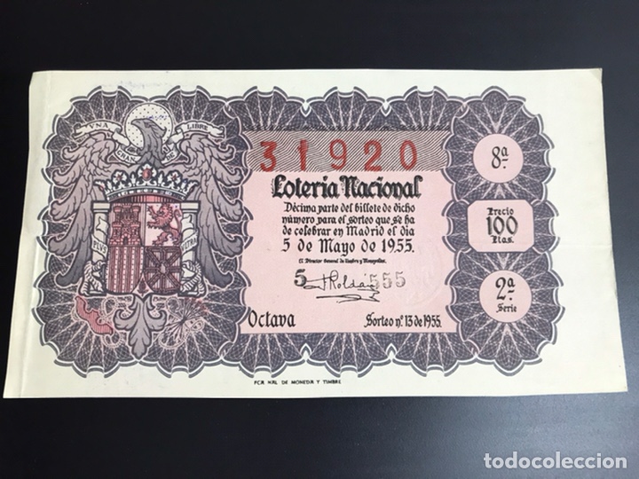 Loter&iacute;a nacional: Loteria A&ntilde;o 1955 sorteo 13