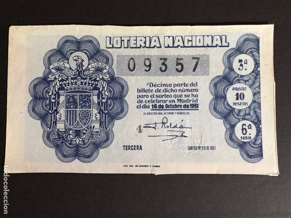 Lotaria Nacional: Loteria A&ntilde;o 1951 sorteo 29