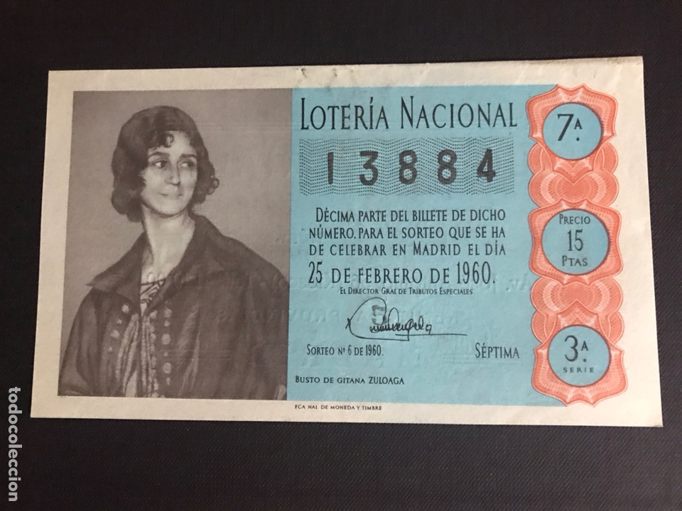 National Spanish Lottery: Loteria A&ntilde;o 1960 6