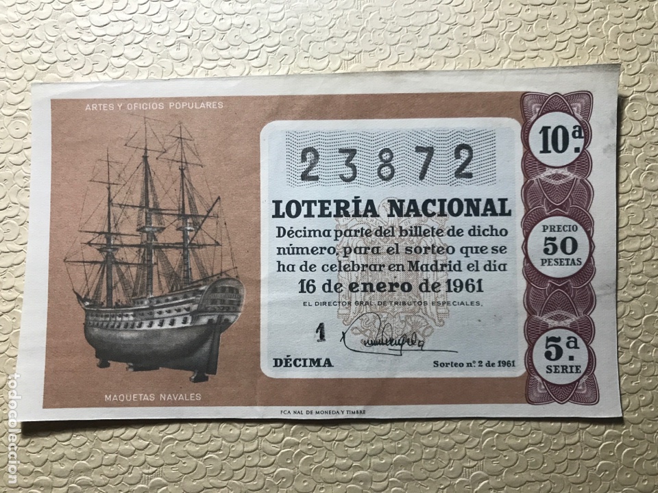 National Spanish Lottery: Loteria A&ntilde;o 1961 sorteo 2