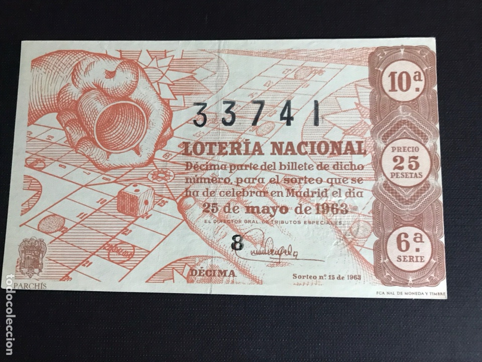 Nationale spanische Lotterie: Loteria A&ntilde;o 1963 sorteo 15
