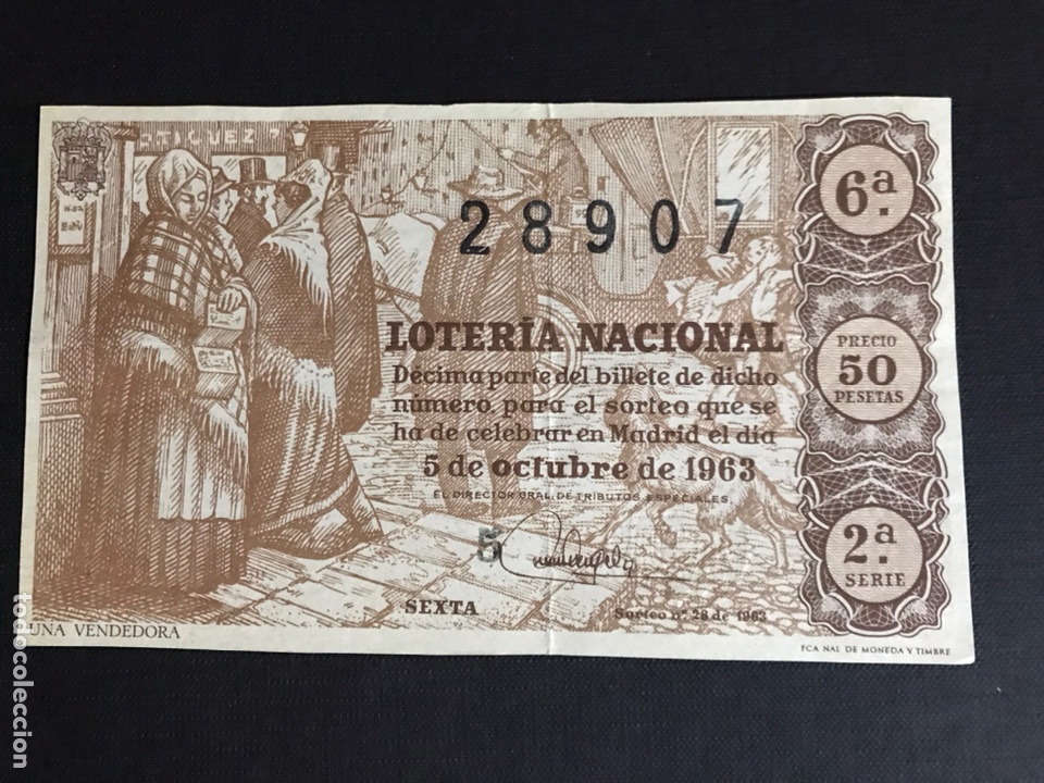 Nationale spanische Lotterie: Loteria A&ntilde;o 1963 sorteo 28