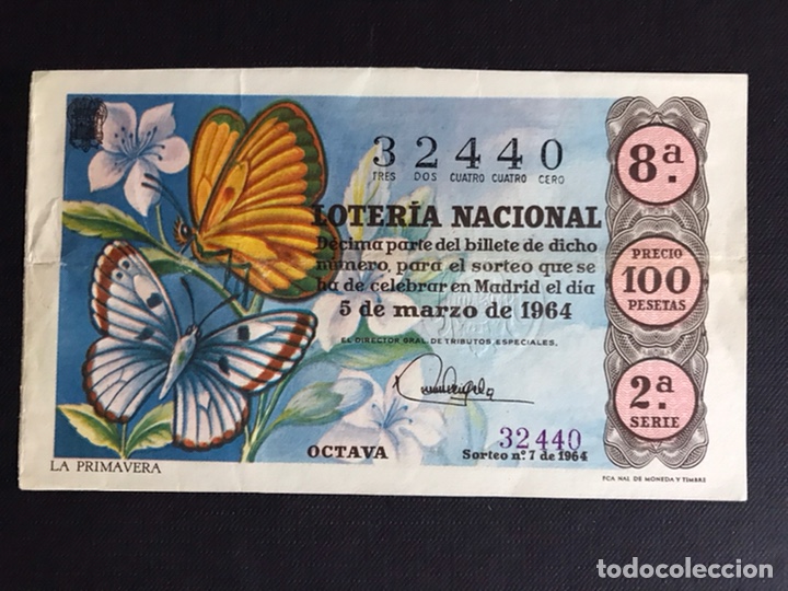 Nationale spanische Lotterie: Loteria A&ntilde;o 1964 sorteo 7