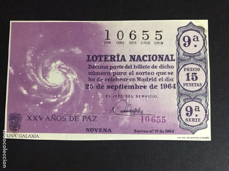 Nationale spanische Lotterie: Loteria A&ntilde;o 1964 sorteo 27
