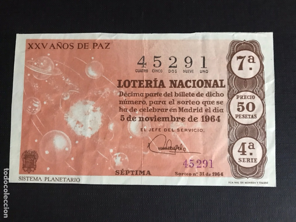 Loterie Nationale: Loteria A&ntilde;o 1964 sorteo 31