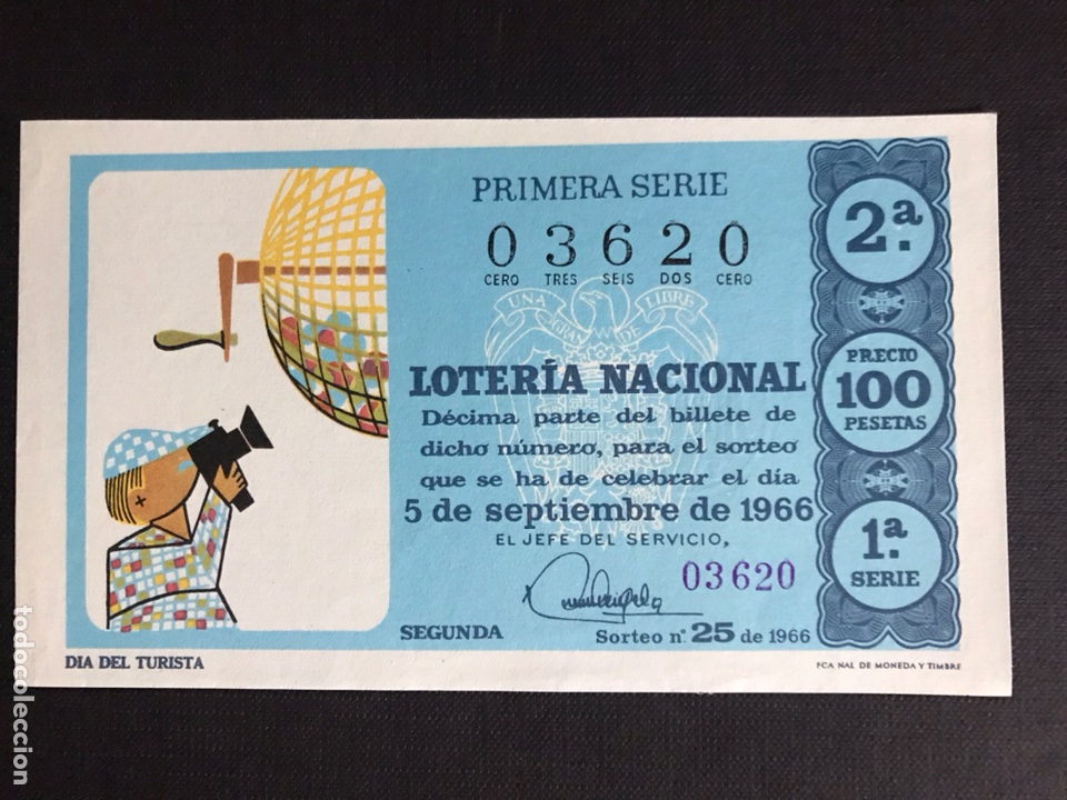 National Spanish Lottery: Loteria A&ntilde;o 1966 sorteo 25