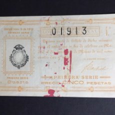Lotería Nacional: LOTERIA AÑO 1919 SORTEO 9