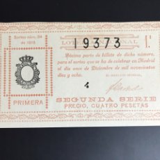 Lotería Nacional: LOTERIA AÑO 1918 SORTEO 34. Lote 193884288
