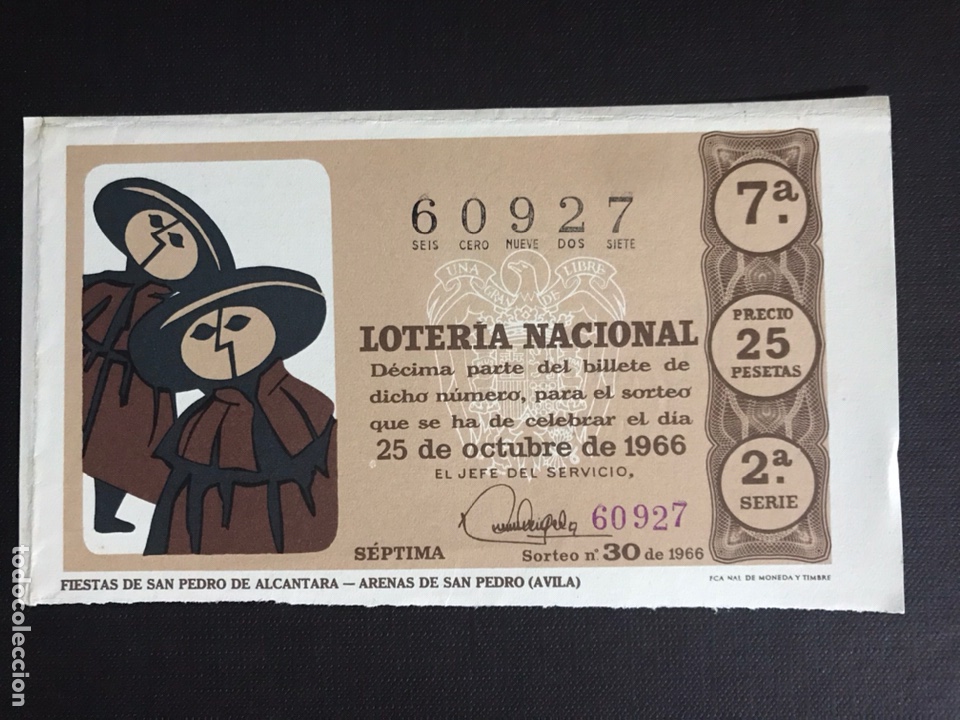 Loterie Nationale: Loteria A&ntilde;o 1966 sorteo 30