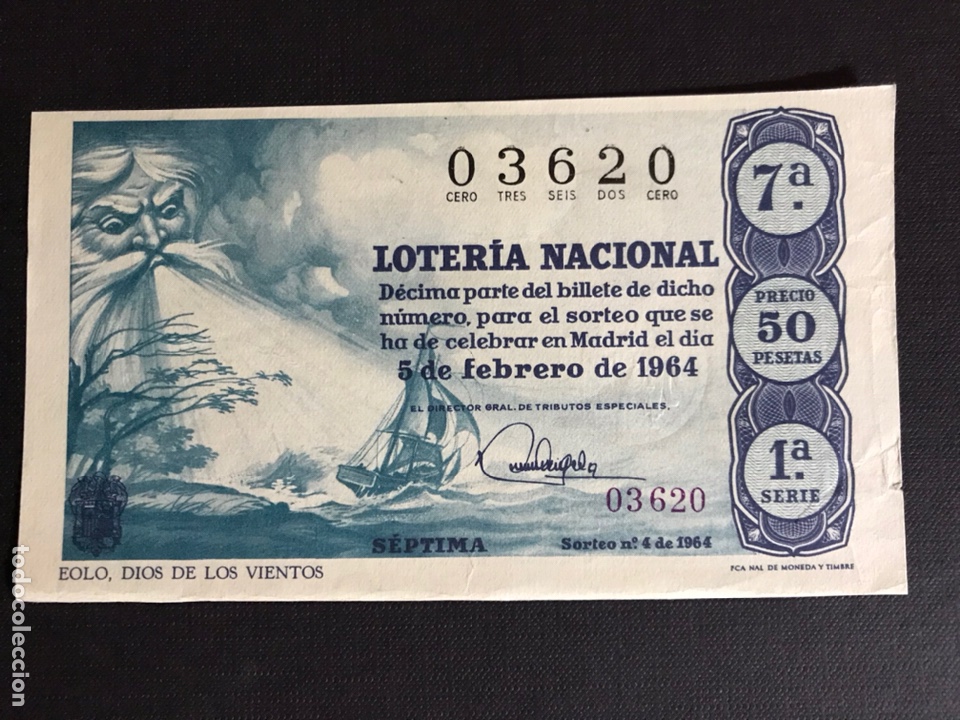 National Spanish Lottery: Loteria A&ntilde;o 1964 sorteo 4